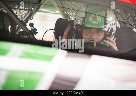 KOPECKY Jan (CZE), SKODA FABIA, SKODA MOTORSPORT II ritratto durante il WRC World Rally Car Championship 2018, Tour de Corse rally dal 5 all'8 aprile ad Ajaccio, Francia - Foto Antonin Vincent / DPPI Foto Stock