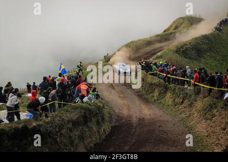 31 SOUSA Bernardo (prt), CARDOSO Walter (prt), RALY AUTOAÇOREANA RACING, CITROEN DS3 R5, in occasione del Campionato europeo Rally 2018 ERC Azzorre rally, dal 22 al 24 marzo, a Ponta Delgada Portugal - Photo Jorge Cunha / DPPI Foto Stock