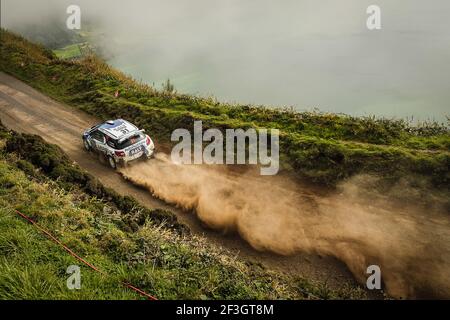 31 SOUSA Bernardo (prt), CARDOSO Walter (prt), RALY AUTOAÇOREANA RACING, CITROEN DS3 R5, in occasione del rally europeo 2018 del Campionato europeo Rally ERC Azzorre, dal 22 al 24 marzo, a Ponta Delgada Portugal - Photo DPPI Foto Stock