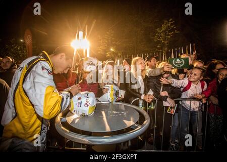 SESKS Martins, (LVA), ADAC Opel Rallye Junior Team, Opel Adam R2, Ritratto durante il Campionato europeo Rally 2018 ERC Liepaja, dal 12 al 14 ottobre, a Liepaja, Lettonie - Foto Gregory Lenenmand / DPPI Foto Stock