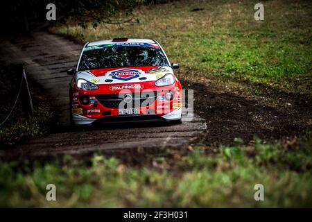 44 Furuseth Sindre, Hjerpe Jim, NOR/SWE, Opel Adam R2, azione durante il Campionato europeo Rally 2018 ERC Barum rally, dal 24 al 26 agosto, a Zlin, Repubblica Ceca - Foto Thomas Fenetre / DPPI Foto Stock