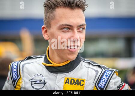 Sesks Martins, LVA, ADAC Opel Rallye Junior Team, Opel Adam R2, Ritratto durante il Campionato europeo Rally 2018 ERC Barum rally, dal 24 al 26 agosto, a Zlin, Repubblica Ceca - Foto Alexandre Guillaumot / DPPI Foto Stock