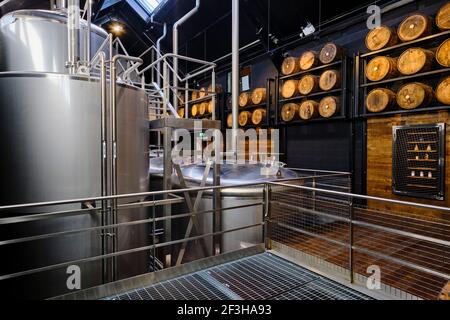 Repubblica d'Irlanda; Dublino, la distilleria Dublin Liberties, whiskey Foto Stock