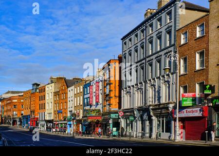 Repubblica d'Irlanda, Dublino, Dame Street Foto Stock