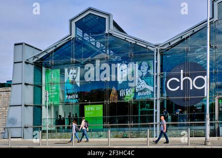 République d'Irlande, Dublino, EPIC Museo dell'emigrazione irlandese, un musée interactif, racontant l'histoire de la diaspora irlandaise // Repubblica dell'IRE Foto Stock