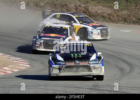 01 KRISTOFFERSSON Johan (SWE) PSRX Volkswagen Sweden Volkswagen Polo R, azione, durante il 2018 FIA World RX of Germany a Estering dal 13 al 14 ottobre - Foto Paulo Maria / DPPI Foto Stock