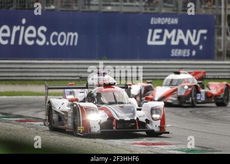 22 HANSON Philip (gbr), SENNA Bruno (bra), Ligier JSP217 Gibson team Unito Autosport, azione nel corso del Campionato europeo le Mans Series ELMS 2018 4 ore a Monza, Italie, dal 11 al 13 maggio - Foto Frederic le Floc'h / DPPI Foto Stock