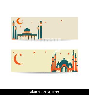 Modello di disegno per carta da parati Ramadan Kareem. Ramadan Kareem Design background. Illustrazione vettoriale per biglietto d'auguri, poster e banner. islamico Illustrazione Vettoriale