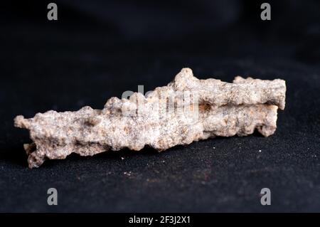 Minerali fulgurite formata dai fulmini materiali fusi Foto Stock