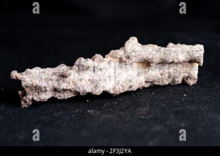 Minerali fulgurite formata dai fulmini materiali fusi Foto Stock