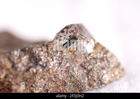 Cobaltite o minerale cobalto campione usato nella produzione Foto Stock