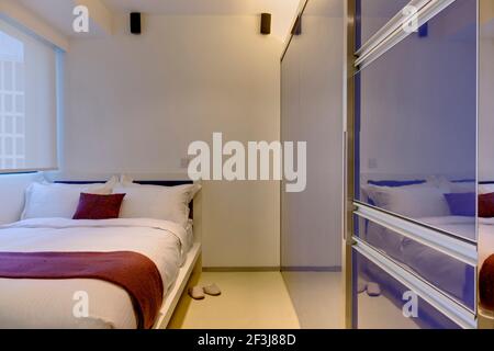 V Serviced Apartments, Causeway Bay, Hong Kong (designer: Anderson Lee) Foto Stock