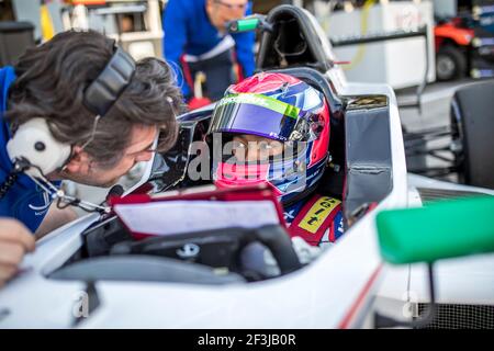 RAZAK Najiy (mas), FR 2.0 Eurocup Renault team JD Motorsports, ritratto durante l'Eurocup formule Renault 2.0 a Monza, Italia, dal 20 al 22 aprile 2018 - Foto Gregory Lenenmand/DPPI Foto Stock