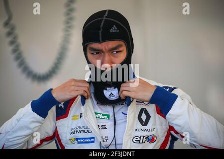 RAZAK Najiy (mas), FR 2.0 Eurocup Renault team JD Motorsports, ritratto durante, 2018 Eurocup Formula Renault 2.0, a Silverstone, Gran Bretagna, dal 18 al 20 maggio - Foto Sebastiaan Rozendaal / DPPI Foto Stock