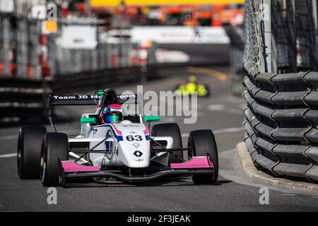 63 RAZAK Najiy (mas), FR 2.0 Eurocup Renault team JD Motorsports, azione durante la gara Eurocup Formula Renault 2.0 2018 a Monaco dal 24 al 27 maggio, a Monaco - Foto Marc de Mattia / DPPI Foto Stock