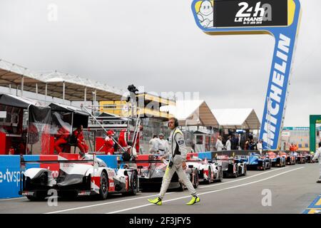 KRAIHAMER Dominik (aut), Enso CLM P1/01 Nismo team Bykolles Racing team, ritratto nel corso della 2018 le Mans 24 ore di prove e sessione di qualifica dal 13 al 14 giugno sul circuito di le Mans, Francia - Foto Florent Gooden/DPPI Foto Stock