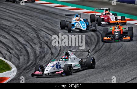 63 RAZAK Najiy (mas), FR 2.0 Eurocup Renault team JD Motorsports, azione durante la 2.0 Formula Renault 2018 gara di Red Bull Ring, Spielberg, Austria, dal 20 al 22 luglio - Foto Jean Michel le Meur/DPPI Foto Stock