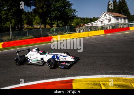 63 RAZAK Najiy (mas), FR 2.0 Eurocup Renault team JD Motorsports, azione durante la Eurocup Formula Renault 2018 2.0 a Spa Francorchamps, Belgio, dal 26 al 29 luglio - Foto Francois Flamand/DPPI Foto Stock