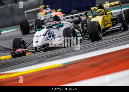 63 RAZAK Najiy (mas), FR 2.0 Eurocup Renault team JD Motorsports, azione durante la 2.0 Formula Renault 2018 gara di Red Bull Ring, Spielberg, Austria, dal 20 al 22 luglio - Foto Jean Michel le Meur/DPPI Foto Stock