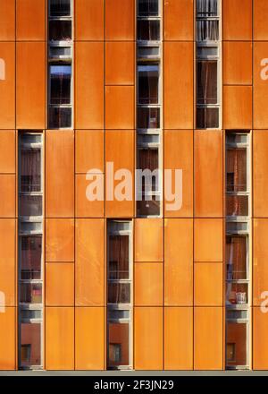 Dettaglio della parte esterna di Parkway Gate, Manchester, Greater Manchester. Foto Stock