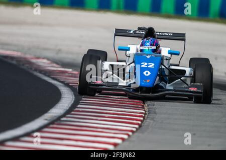 22 SMOLYAR Alexander (rus), FR 2.0 Eurocup Renault team Tech 1 Racing, azione durante la gara Eurocup Formula Renault 2.0 2018 ad Hungaroring dal 31 agosto al 2 settembre, in Ungheria - Foto Antonin Vincent / DPPI Foto Stock