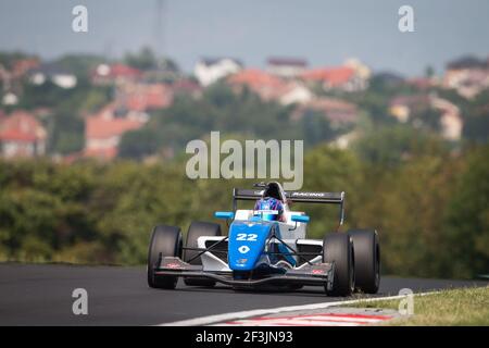 22 SMOLYAR Alexander (rus), FR 2.0 Eurocup Renault team Tech 1 Racing, azione durante la gara Eurocup Formula Renault 2.0 2018 ad Hungaroring dal 31 agosto al 2 settembre, in Ungheria - Foto Antonin Vincent / DPPI Foto Stock
