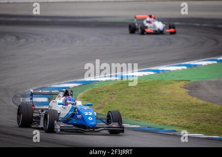 22 SMOLYAR Alexander (rus), FR 2.0 Eurocup Renault team Tech 1 Racing, azione durante la gara Eurocup Formula Renault 2.0 2018 a Hockenheim dal 21 al 23 settembre, in Germania - Photo Clement Luck / DPPI Foto Stock