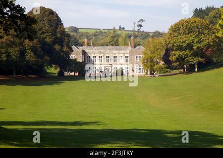 CFSW The Cockington Project, Torbay Devon. Ristrutturazione dell'edificio elencato da Cockington Court e nuova costruzione di una collezione di laboratori e spa al dettaglio Foto Stock