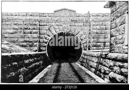 Ingresso al tunnel di st clair. Foto Stock