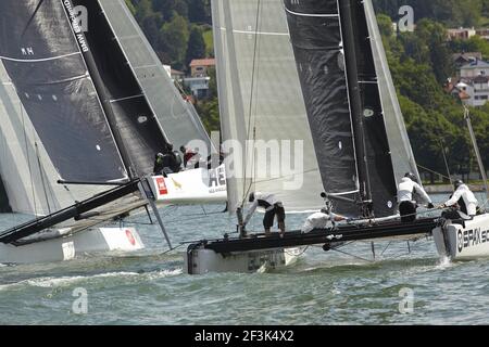 Illustrazione durante la GC32 Austria Cup 2014, Gmunden, Lago Traunsee (AUT), il 28 maggio ? 1 giugno 2014 - Foto Gabor Turcsi / DPPI Foto Stock