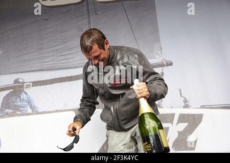 Luna Rossa Challenge (ITA), Chris Draper (GBR) durante la GC32 Austria Cup 2014, Gmunden, Lake Traunsee (AUT), il 28 maggio ? 1 giugno 2014 - Foto Gabor Turcsi / DPPI Foto Stock