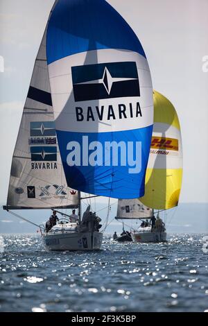 WORLD MATCH RACING TOUR 2010 - Ian Williams il giorno 2 di Match Race Germania - Langenargen (GER) - 22 Maggio 2010 - PHOTO : GARETH COOKE / SUBZERO / DPPI Foto Stock