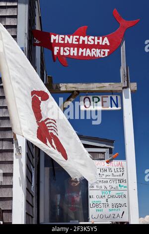 Lobster shack Menemsha Martha's Vineyard Massachusetts USA Foto Stock