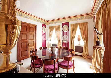 Tim Gosling residence a Clapham, SW di Londra. Sala da pranzo Foto Stock