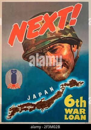 Propaganda patriottica americana e poster dal tempo della seconda guerra mondiale 1941-1945 Foto Stock