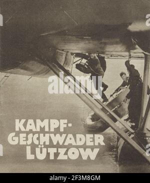 Il "Lutzow Bomber Squadron" (in tedesco Kampfgeschwader Lützow) è un film di propaganda tedesco. Il nome dello squadrone non si riferisce a Gunther Lutzow, Foto Stock