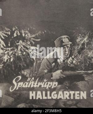 Film di propaganda tedesco nazista 'pähtrupp Hallgarten'. Un film di Mountain Brigade di Herbert B. Fredersdorf e Kurt E. Walter girato a Monaco e fu p Foto Stock