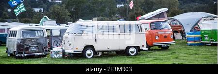 Busfest Vanfest Grande Malvern in Inghilterra Foto Stock