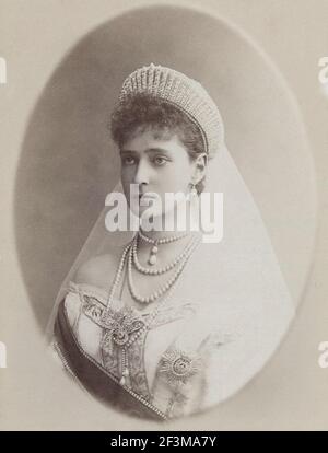 Alexandra Feodorovna (Alix di Assia) Alexandra Feodorovna (1872 – 17 luglio 1918) Era imperatrice della Russia come moglie di Nicola II - l'ultimo righello di Foto Stock