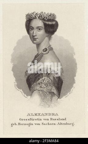 Alexandra Feodorovna (Alix di Assia) Alexandra Feodorovna (1872 – 17 luglio 1918) Era imperatrice della Russia come moglie di Nicola II - l'ultimo righello di Foto Stock
