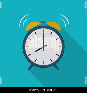 immagine della sveglia rossa, Illustrazione Vettoriale