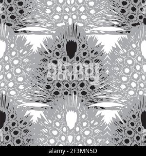 Motivo senza cuciture in piuma macchiata Illustrazione Vettoriale