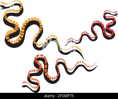 Serpenti. Illustrazione vettoriale. Illustrazione Vettoriale