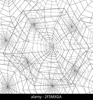 Motivo senza giunture a ragnatela Illustrazione Vettoriale