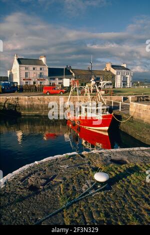 Molo di Glasson vicino a Lancaster sull'estuario di Lune nel 1991 Foto Stock