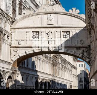 Ponte dei Sospiri, Venezia, Italia. Foto Stock