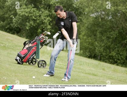 GOLF - TROPHÉE SPORT PASSION 2008 - FEUCHEROLLES (FRA) - 15/05/2008 - FOTO IGOR MEIJER / DPPI JOVER SEBASTIEN (FRA) / GIOCATORE DI TENNIS DA TAVOLO Foto Stock