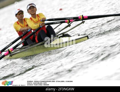 ROWING - WORLD CHAMPIONSHIPS 2006 - ETON (GBR) - 21/08/2006 PHOTO : IGOR MEIJER / DPPI 2X WLW / TEAM CHINA / WINNER Foto Stock