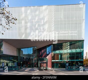 La scuola di Juliard, Irene Diamond Building. Foto Stock