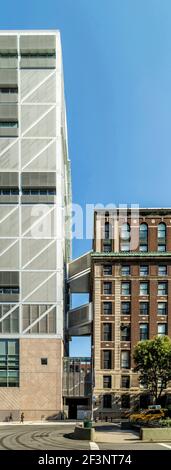 L'imponente Northwest Corner Building di Rafael Moneo, collegato con McKim Mead e con il Master Plan Beaux-Arts di White per il campus della Columbia University Foto Stock